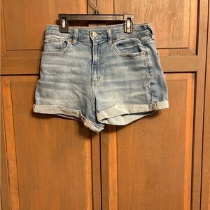 Denim High-Waisted Shorts